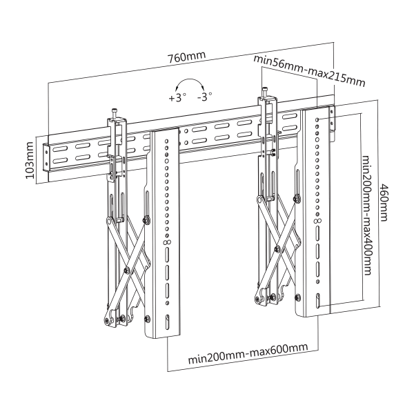 ZIDNI STALAK SBOX LVW02-46F - Slika 10