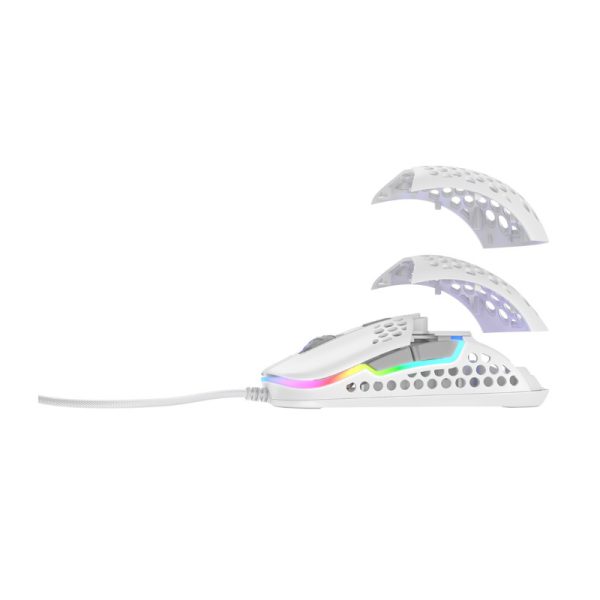 Cherry XTRFY M42 optički RGB igraći miš, 16000 cpi, USB, bijeli - Slika 3