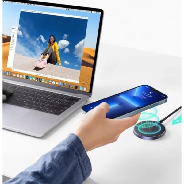 UGREEN MagSafe bežični magnetski punjač, za iPhone 12/12 Pro - 17/17 Pro/17 Pro Max, 15W, sivi - Slika 5