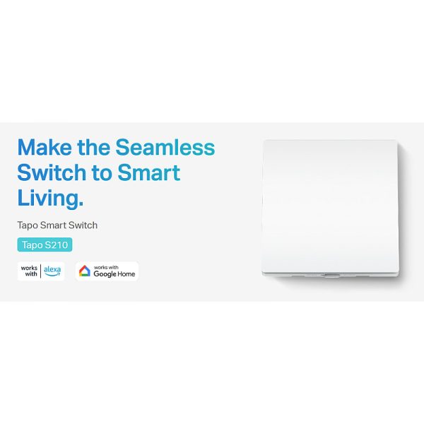 TP-Link Tapo Smart zidni prekidač za svijetlo, jedan prekidač, glasovna kontrola (Alexa & Google Assistant) - Slika 2