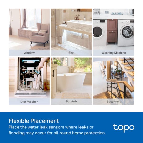 TP-Link Tapo T300 Pametni senzor curenja vode, 90dB alarm, IP67, Tapo app - Slika 8