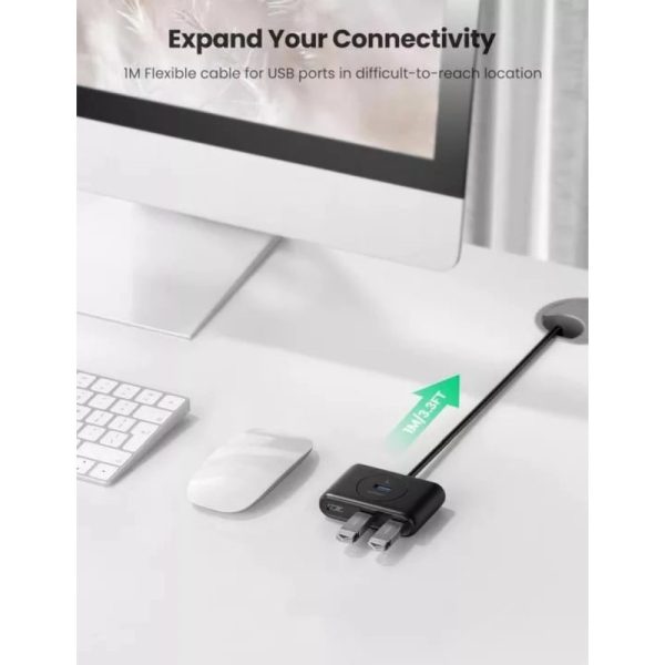 UGREEN 4-portni USB-A HUB 4xUSB-A 3.0, 1m, crni - Slika 7