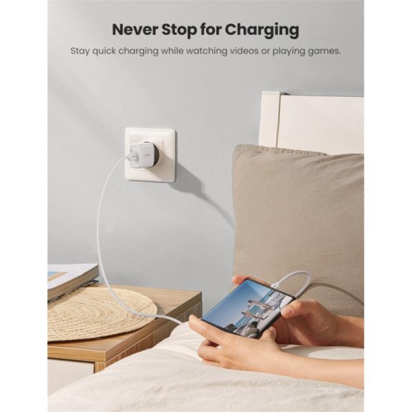 UGREEN zidni punjač 18W, USB-A, QC 3.0, bijeli - Slika 5