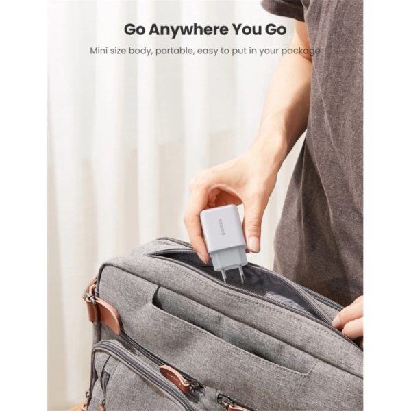 UGREEN zidni punjač 18W, USB-A, QC 3.0, bijeli - Slika 6