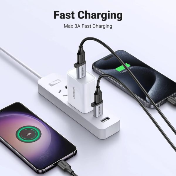 UGREEN adapter USB 3.1 C (Ž) na USB-A 3.0 (M), sivi - Slika 2