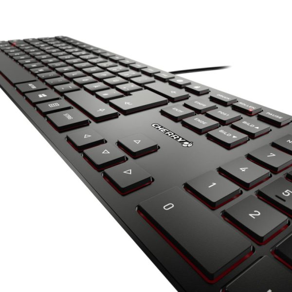 Cherry KC 6000 Slim tipkovnica, USB, crna - Slika 2