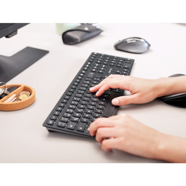 Cherry KW 9100 SLIM bežična/BT tipkovnica, AES-128 enkripcija, crna - Slika 6