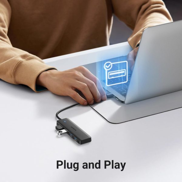 UGREEN 4-portni USB-A HUB 4xUSB-A 3.0, sivi - Slika 4