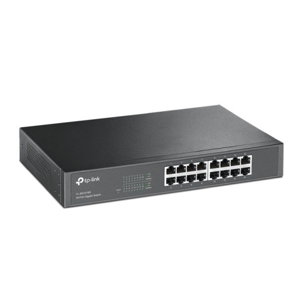 TP-Link 16-port Gigabit Desktop/Rackmount preklopnik (Switch), 16×10/100/1000M RJ45 ports, metalno kućište - Slika 2