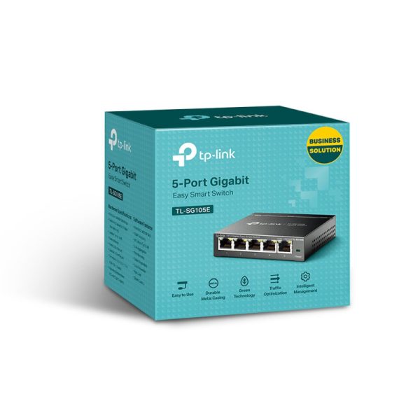 TP-Link 5-port Gigabit Easy Smart preklopnik (Switch), 5×10/100/1000M RJ45 ports, metalno kućište - Slika 8