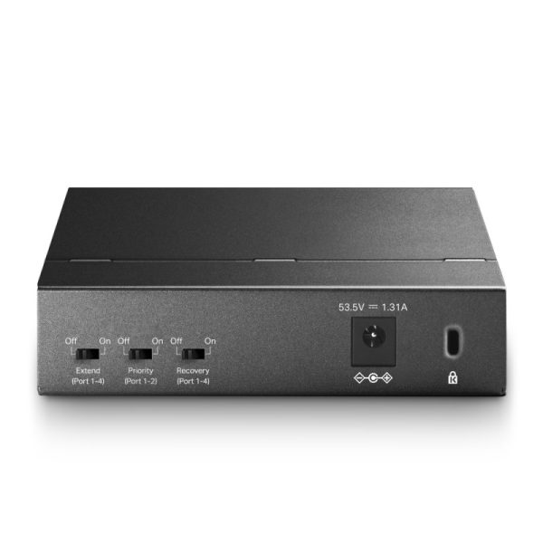 TP-Link 5-port Desktop preklopnik (Switch), 5×10/100M RJ45 ports + 4 PoE ports, metalno kućište (58W) - Slika 2