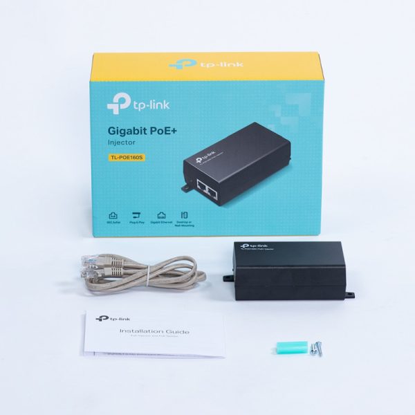TP-Link PoE+ Injector Adapter, 1×Gbit PoE Port, 1×Gbit Non-PoE Port, 802.3at/af, Data+Power po istom kablu, do 100m, plastično kućište - Slika 6