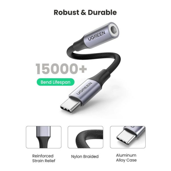 UGREEN adapter USB-C na 3.5mm, 10cm - Slika 7