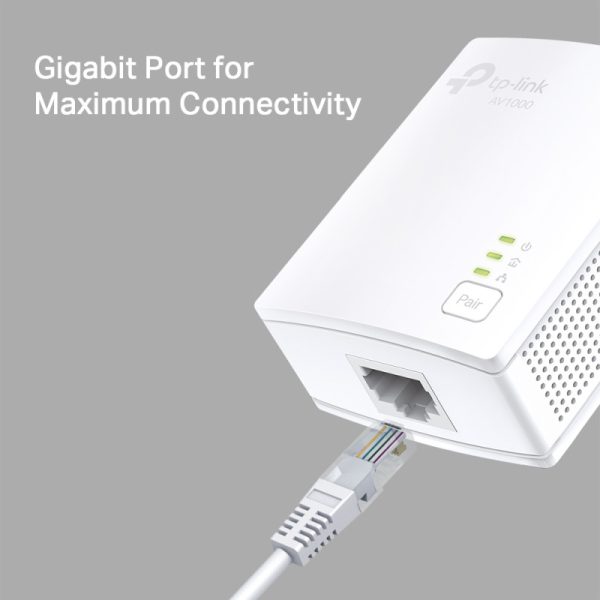 TP-Link AV1000 Powerline Gigabit mrežni adapter, 1000Mbps, HomePlug AV (duplo pakiranje) - Slika 7
