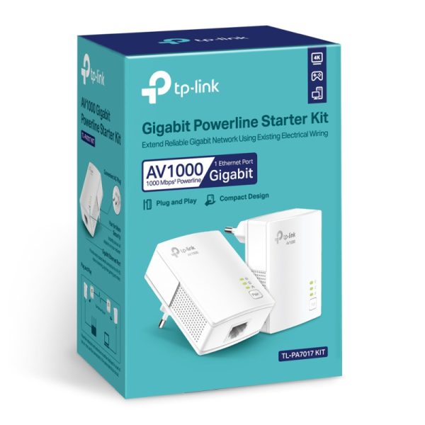 TP-Link AV1000 Powerline Gigabit mrežni adapter, 1000Mbps, HomePlug AV (duplo pakiranje) - Slika 9