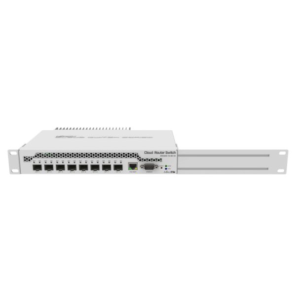 Mikrotik Cloud Router Switch CRS309-1G-8S+IN, Dual core 800MHz CPU, 512MB RAM, 1×GLAN, 8×SFP+ cages, RouterOS, L5 or SwitchOS (dual boot), pasivno desktop kućište, rackmount ears, PSU - Slika 3