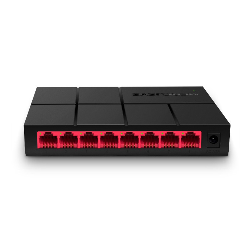 Mercusys 8-port Gigabit mini Desktop preklopnik (Switch), 8×10/100/1000M RJ45 ports, plastično kućište