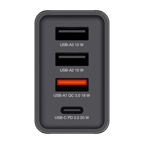 Verbatim zidni punjač 30W, 3×USB-A/1×USB-C, crni - Slika 2