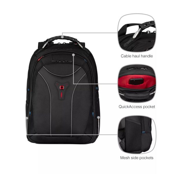 Wenger ruksak Carbon za prijenosnike do 17", crni - Slika 9