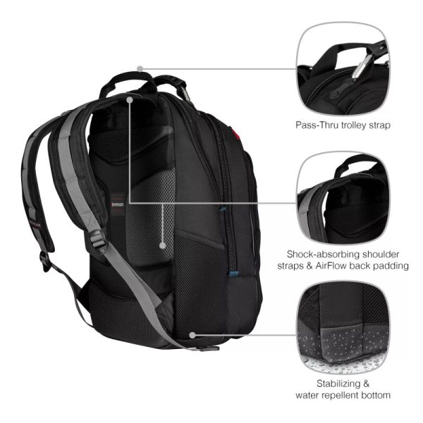 Wenger ruksak Carbon za prijenosnike do 17", crni - Slika 10