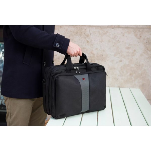 Wenger torba Legacy Double za prijenosnike do 16", crno-siva - Slika 8