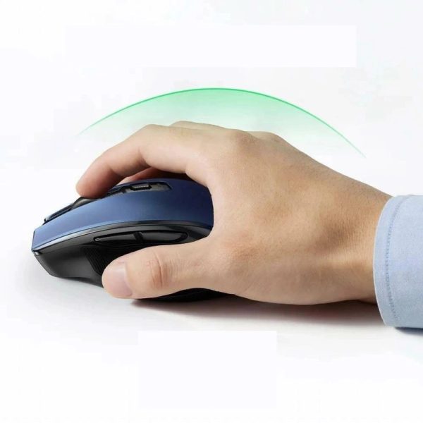 UGREEN MU006 bežični ergonomski miš, bluetooth, 4000 DPI, USB, plavo crni - Slika 5