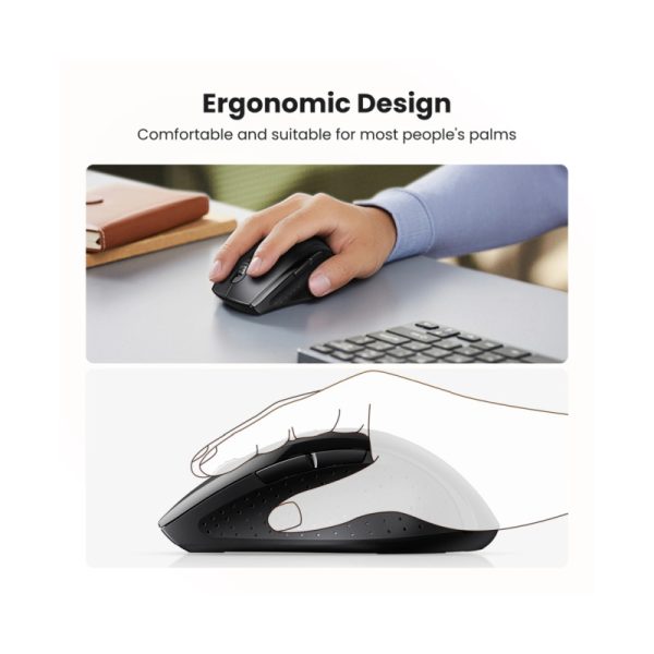 UGREEN bežični miš, 1600 DPI, USB, crni - Slika 6