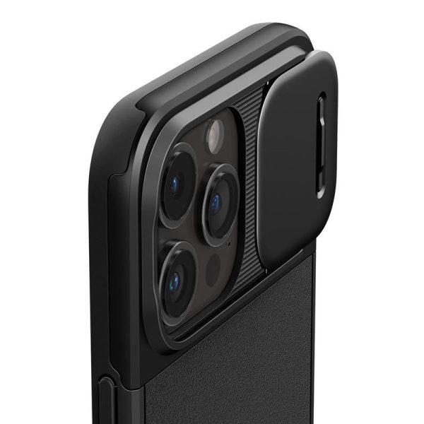 Spigen Optik Armor MagSafe, black - iPhone 15 Pro (ACS07184) - Slika 3