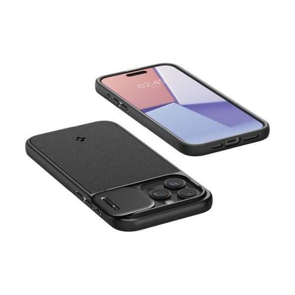 Spigen Optik Armor MagSafe, black - iPhone 15 Pro (ACS07184) - Slika 6