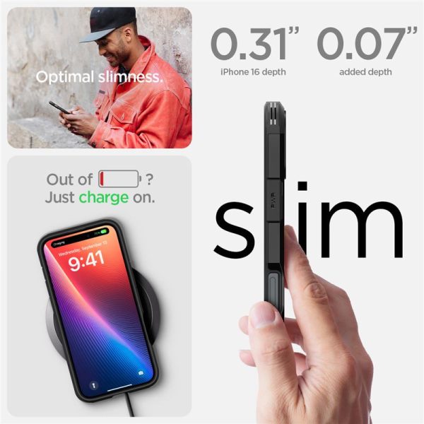 Spigen Tough Armor MagSafe, crni - iPhone 16 (ACS08216) - Slika 8