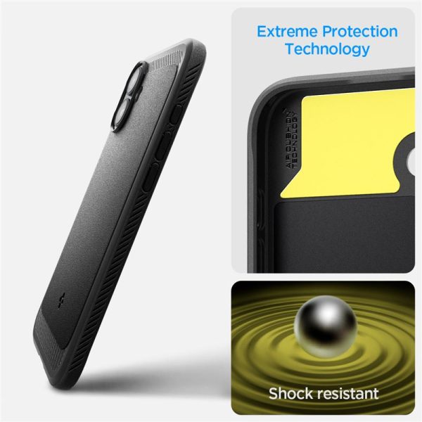Spigen Rugged Armor MagSafe, matte black - iPhone 16 Plus (ACS08087) - Slika 6