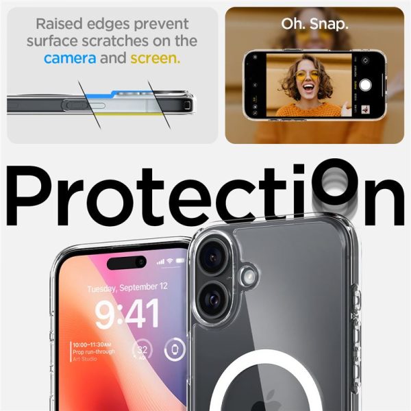 Spigen Ultra Hybrid MagSafe, white - iPhone 16 Plus (ACS08075) - Slika 9