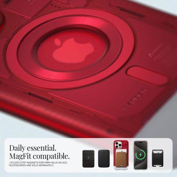 Spigen Classic C1 MagSafe, ruby - iPhone 15 Pro (ACS06744) - Slika 7