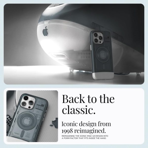 Spigen Classic C1 MagSafe, graphite - iPhone 15 Pro (ACS06742) - Slika 4