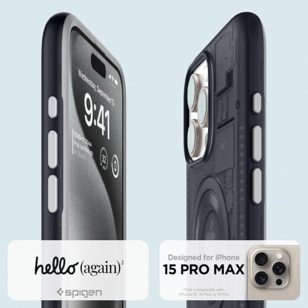 Spigen Classic C1 MagSafe, graphite - iPhone 15 Pro Max (ACS06607) - Slika 3
