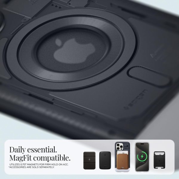 Spigen Classic C1 MagSafe, graphite - iPhone 15 Pro Max (ACS06607) - Slika 7