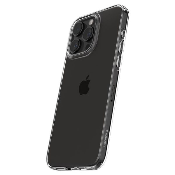 Spigen Liquid Crystal, zaštitna maska za telefon, prozirna - iPhone 15 Pro Max (ACS06557) - Slika 5