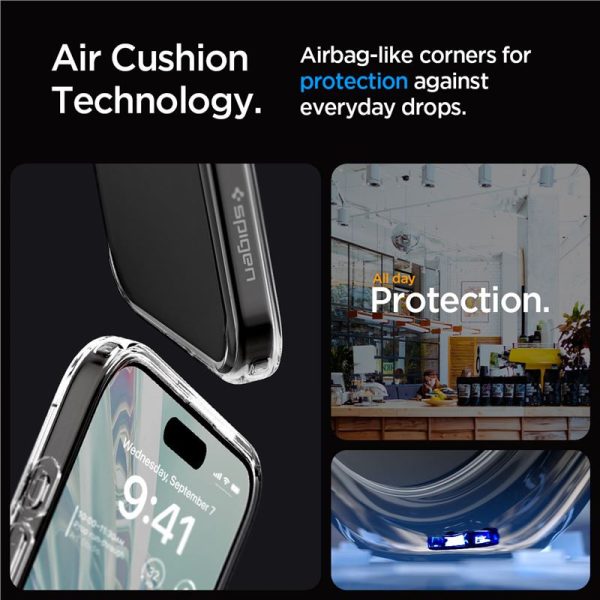 Spigen Crystal Hybrid, zaštitna maska za telefon, prozirna - iPhone 15 Pro Max (ACS06446) - Slika 3