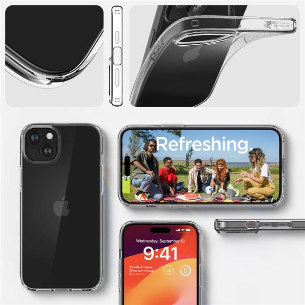 Spigen Liquid Crystal, zaštitna maska za telefon, prozirna - iPhone 15 Plus (ACS06647) - Slika 2