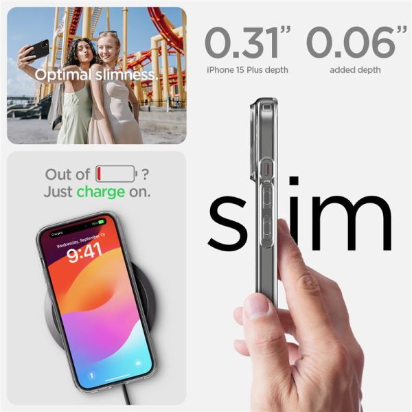 Spigen Liquid Crystal, zaštitna maska za telefon, prozirna - iPhone 15 Plus (ACS06647) - Slika 6