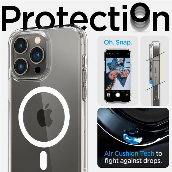 Spigen Ultra Hybrid MagSafe, zaštitna maska za telefon, bijela - iPhone 14 Pro Max - Slika 4