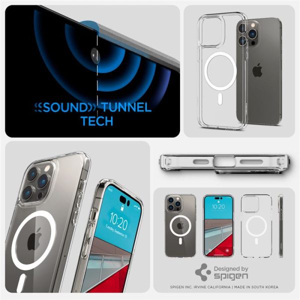 Spigen Ultra Hybrid MagSafe, zaštitna maska za telefon, bijela - iPhone 14 Pro Max - Slika 5