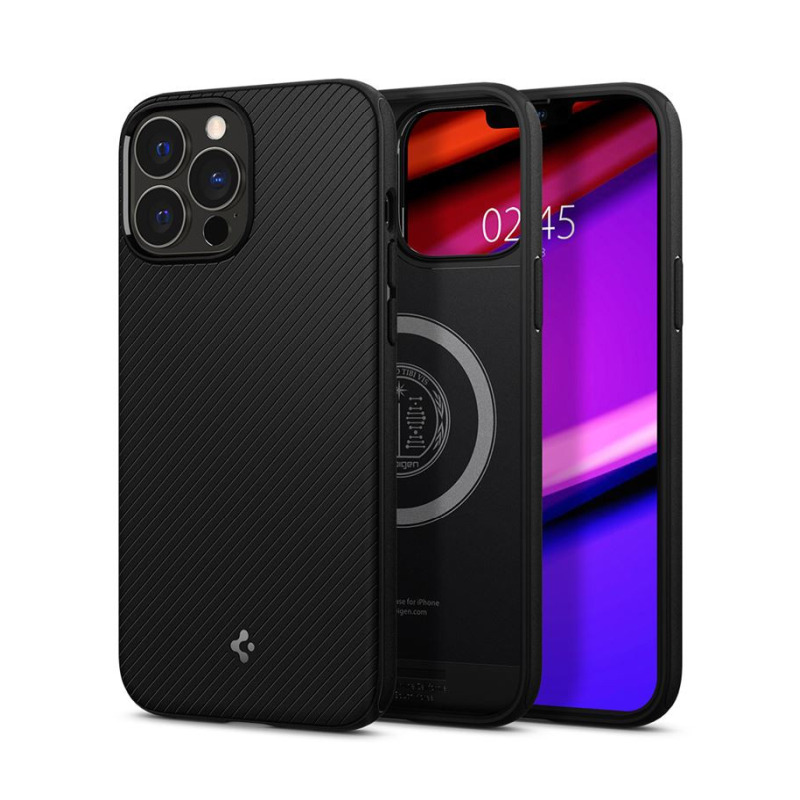 170839-57_62564_01 Spigen Mag Armor MagSafe, zaštitna maska za telefon, mat crna - iPhone 13 Pro Max (ACS03226) - Slika 1