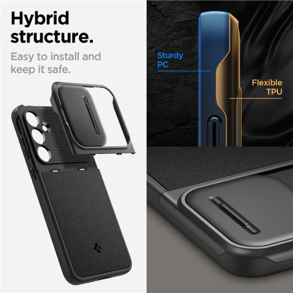 Spigen Optik Armor, crni - Samsung Galaxy A55 (ACS07535) - Slika 8