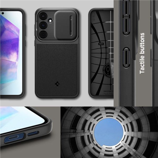 Spigen Optik Armor, crni - Samsung Galaxy A55 (ACS07535) - Slika 9