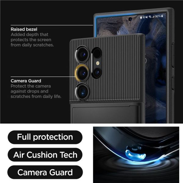 Spigen Slim Armor CS, black zaštitna maska za telefon - Samsung Galaxy S24 Ultra (ACS07306) - Slika 7