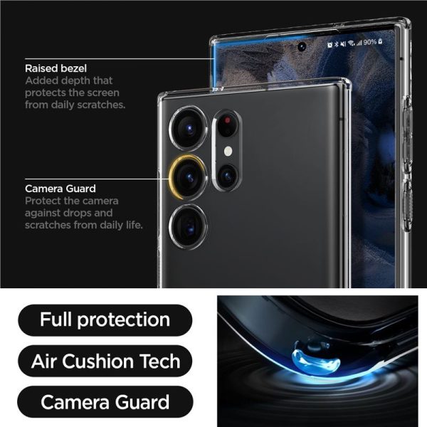 Spigen Liquid Crystal, zaštitna maska za telefon, prozirna - Samsung Galaxy S23 Ultra - Slika 4