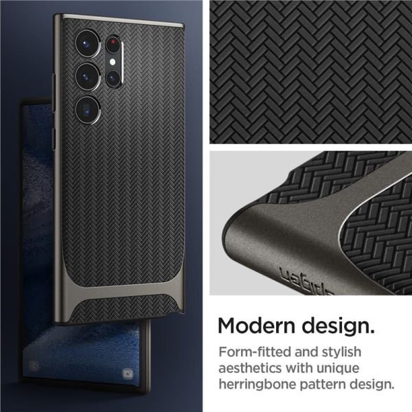Spigen Neo Hybrid, zaštitna maska za telefon, gunmetal - Samsung Galaxy S23 Ultra (ACS05627) - Slika 3