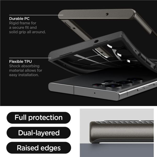 Spigen Neo Hybrid, zaštitna maska za telefon, gunmetal - Samsung Galaxy S23 Ultra (ACS05627) - Slika 4