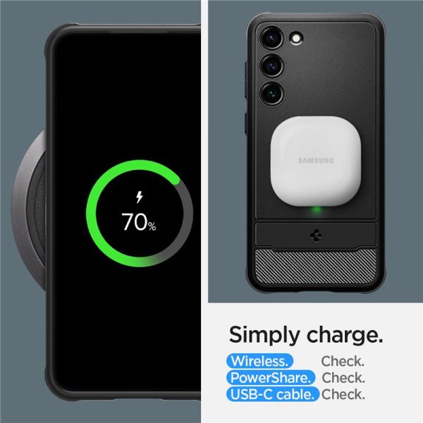 Spigen Rugged Armor, zaštitna maska za telefon, crna - Samsung Galaxy S23 (ACS05711) - Slika 3